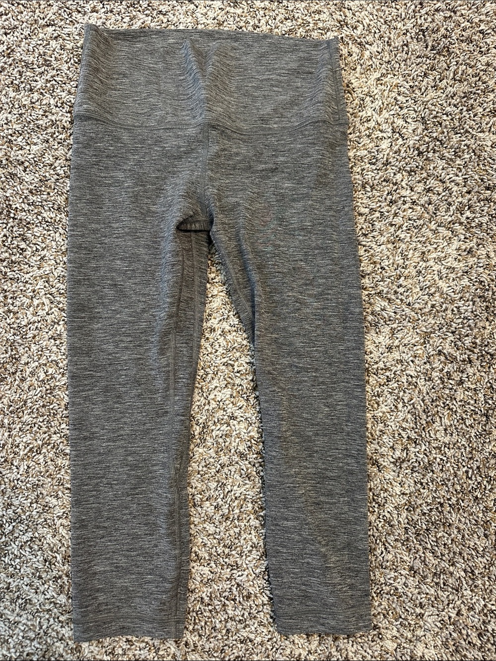 lululemon athletica Align high rise crop 21 in heathered black